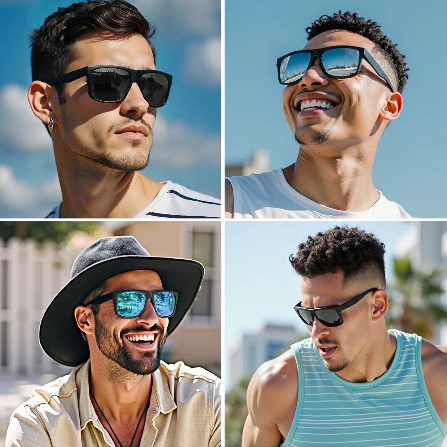 XL Z87 Oversized Square Sunglasses Men Big Wide Head TR90 Ultralight UV400 Shades Driving Fishing Sports Sun Glasses Z8246