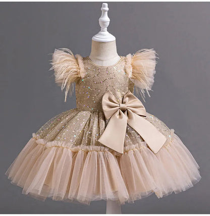 Fashion Girls Dresses for Party and Wedding Sleeveless Kids Birthday Party Princess Dresses Summer Girl Evening Gown 1-9 Years