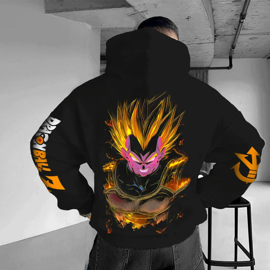 Oversized Hoodie Men Women Dragon Ball Goku Anime Graphic Pullover Streetwear Loose Casual Autumn Winter Hooded Sweatshirt Y2k