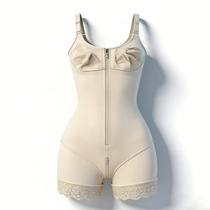 Fajas Body Shaper Tummy Control Butt Lifter Shapewear Bodysuit Zipper Design Crotch Postpartum Waist Trainer Slimming Girdles