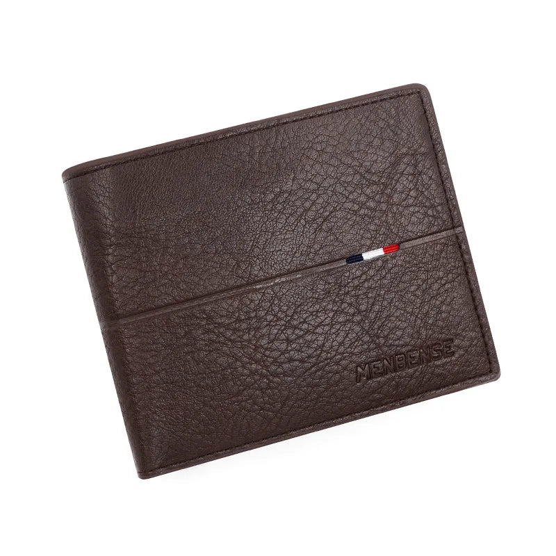 Men's Wallet Large Capacity Multi-Function Short Wallet Multi-slot Zipper Coin ID Credit Card Holder Men's Wallet Purse