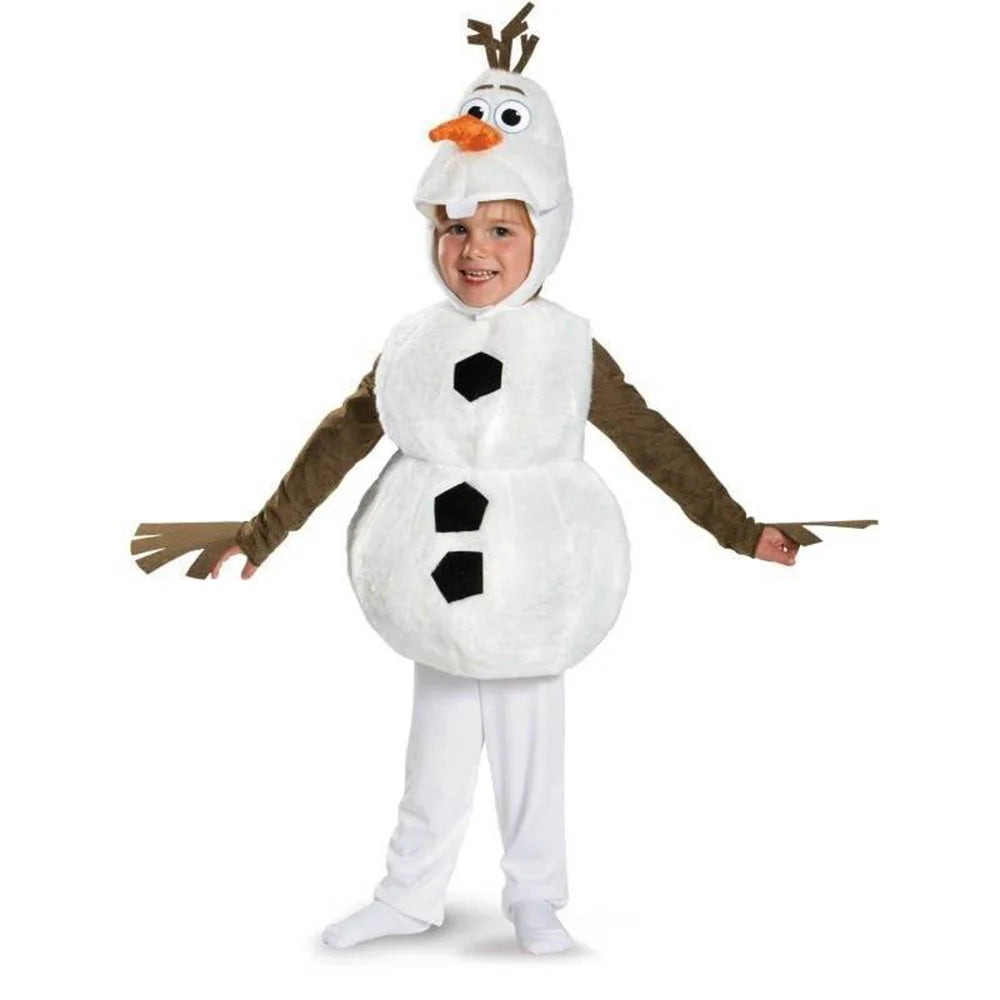 Santa Olaf Costume Infant Cute Snowman Baby Boys Girls Christmas Jumpsuit Santa Clothes Holiday Outfit For Toddler