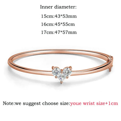 14K Plated Certified All Moissanite Bangles for Women Gems Lab Diamond Luxury Jewelry S925 Sterling Silver Shani Abergel