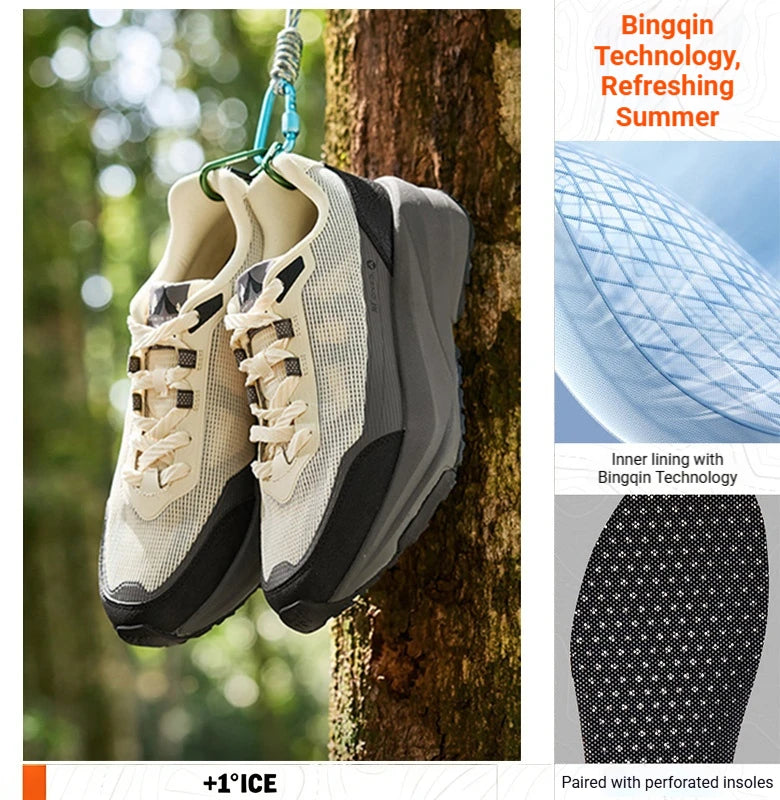 Men Caravan shoes Summer Air Mesh Breathable Anti-slip Wear-resistant Male Outdoor Hiking Sneakers 672626767
