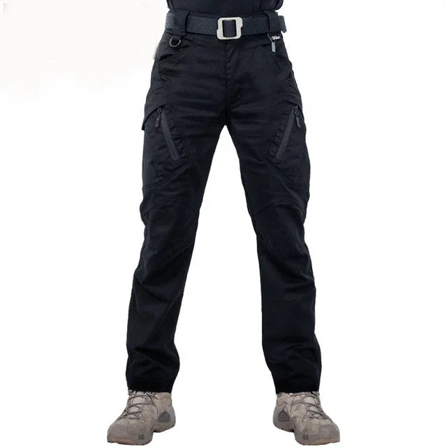 IX9 City Tactical Cargo Pants Men Hiking   Hunting Pants Cotton Many Pockets Stretch Flexible Man Trousers XXXL