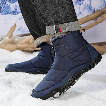 Cotton Boots Men/women Large Size 47 Waterproof Snow Boots Winter Warm  Comfort Zipper Anti Cold Non-slip Cotton Boots