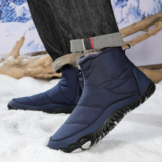Cotton Boots Men/women Large Size 47 Waterproof Snow Boots Winter Warm  Comfort Zipper Anti Cold Non-slip Cotton Boots