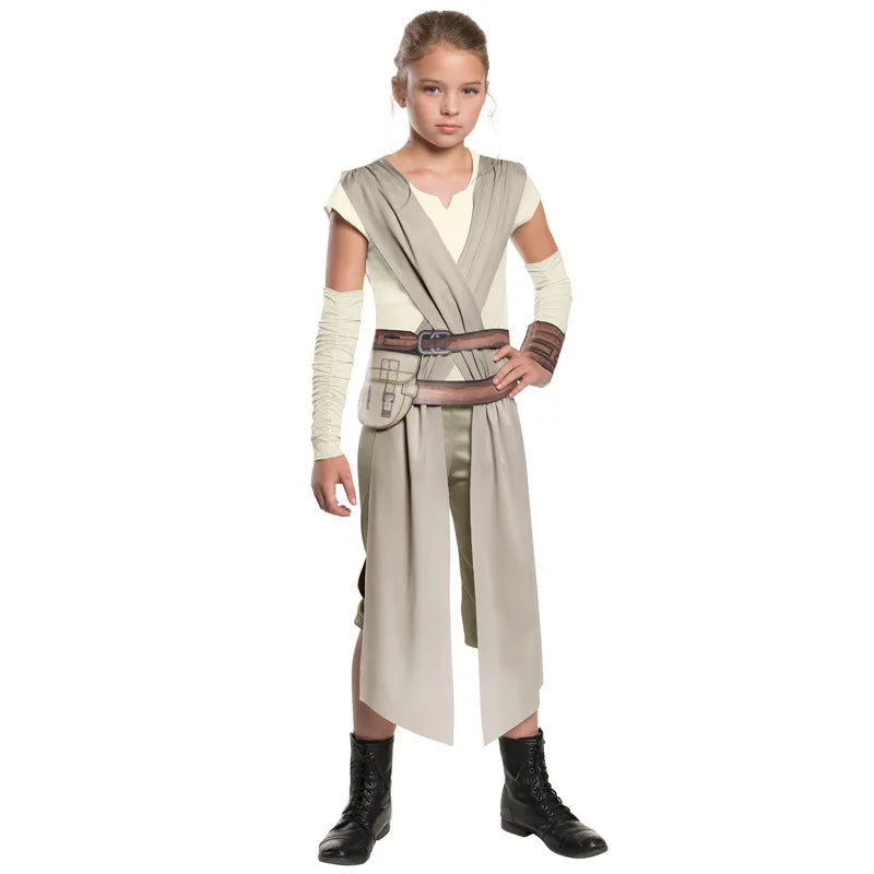 Girls Galaxys Edge Skywalker Warrior Suit Full Set Outfit Halloween Cosplay Costume