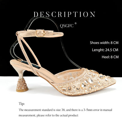 Italian Design Mini Three-Dimensional Hard Bag Tassel Decoration Bag Nigeria Elegant Shoes and Bag Set Women Shoes