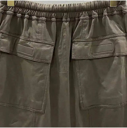 Summer New Men's Tide Y2K Original Design High Street cotton Fashion Punk Dark Casual Loose Cropped Pants Shorts Ins HK5611
