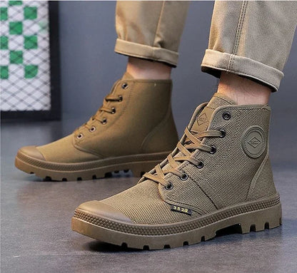 Canvas Ankle Retro Male Shoes Short Barrel Booties High Quality Men's Boots Designer Fashion Cheap Comfortable New Non Slip Y2k