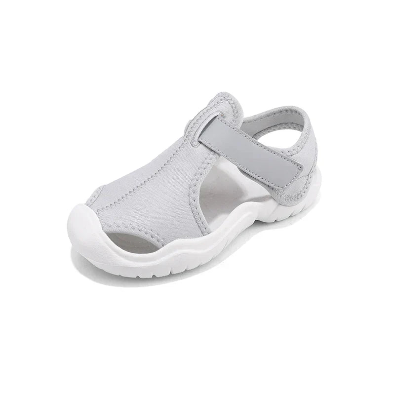 Kids Closed-Toe Sport Sandals Breathable Water Shoes Luxury Non-Slip Summer Beach Shoes Sandals for Toddler Boys Girls