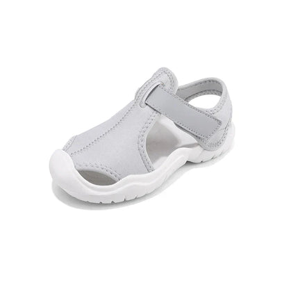 Kids Closed-Toe Sport Sandals Breathable Water Shoes Luxury Non-Slip Summer Beach Shoes Sandals for Toddler Boys Girls