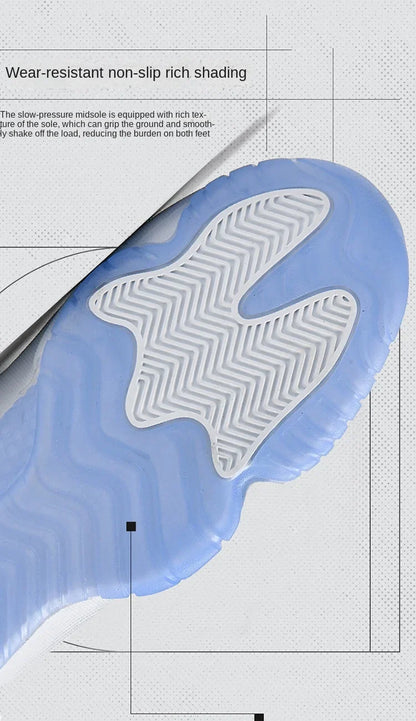 2025 New Spring and Summer Basketball Shoes for Male Students, Versatile Couple Models, Shock-Absorbing Sports Shoes
