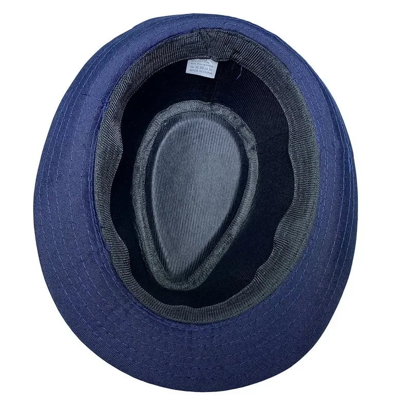 Summer Solid Bright Color Sun Hat British Jazz Hat Top Hat Men's Top Hat Winter Middle-aged and Elderly Jazz Warm Hat Fedora Hat