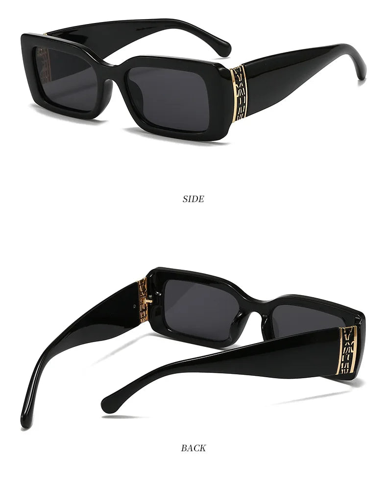 Fashion Small Rectangle Sunglasses for Women Retro Vintage UV400 Men Trending Sun Glasses UV400 Protection Gafas De Sol Mujer