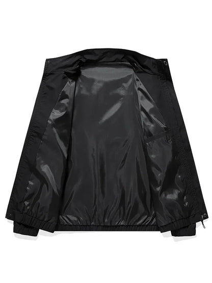 2024 New Plus Size 8xl 7xl Men Jacket Coats Spring Autumn Outdoor Windproof Black Gray Green Large 6xl 5xl Causal Windbreaker