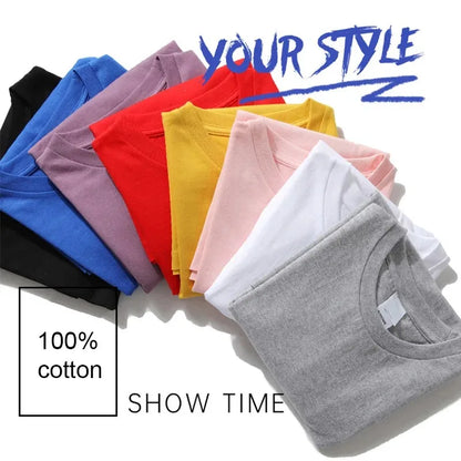 Summer Men Cotton T-Shirt Brooklyn Printing Tops Tees Male Fashion Letter Camiseta Short Sleeve Clothing Harajuku Streetwear