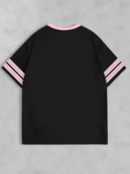 2025 Summer New Men's T-shirt breathable casual sporty digital print outdoor street men's wear