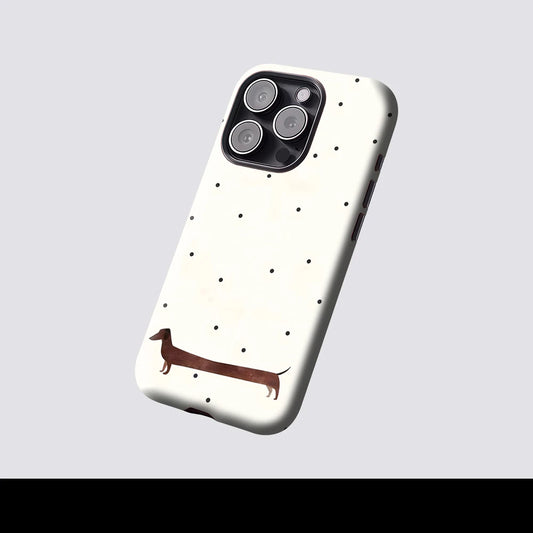 Dachshund & Dots for Magnetic Phone Case for IPhone 17 16 15 14 13 Pro Max Plus Single Double-layer Tough Case