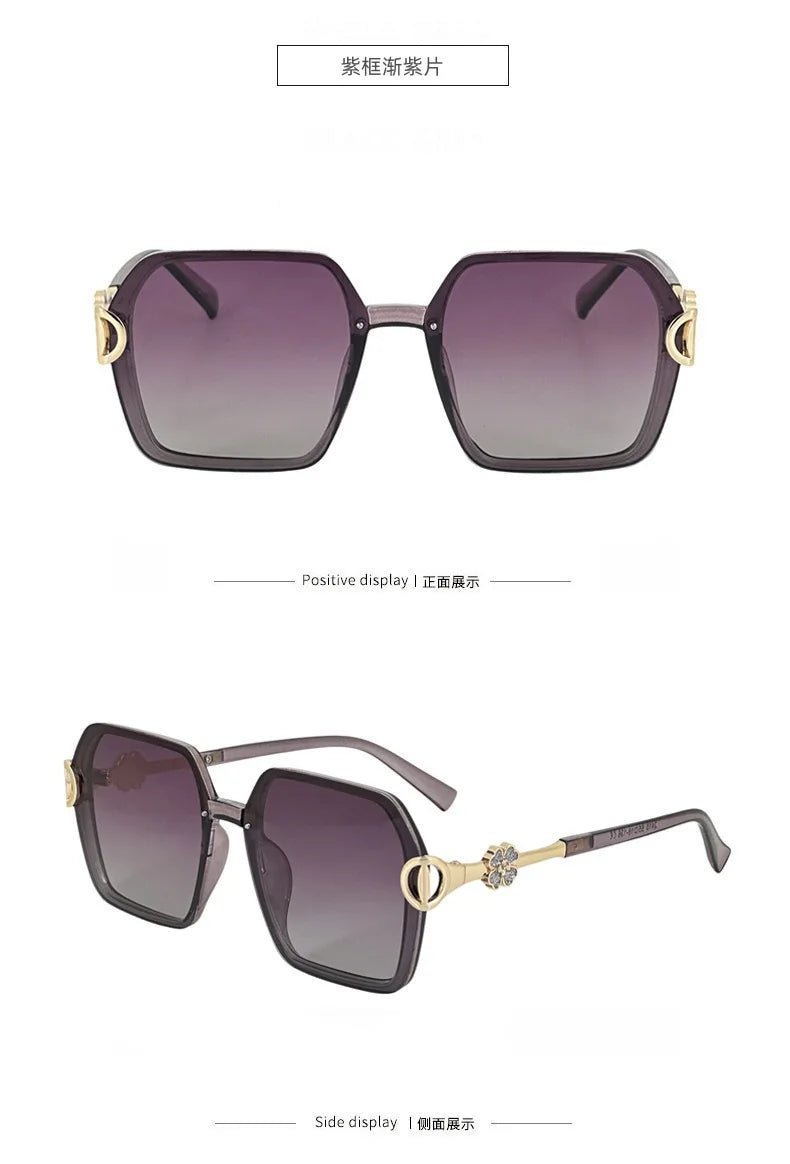 2025 New Sunglasses Ladies Glasses Alloy Legs with Diamound Sunglasses Women Luxury Gafas De Sol UV400