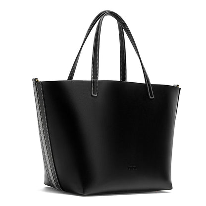 Autumn and Winter Classic Solid Color Retro Handbag, Women's New Large Capacity Tote Bag