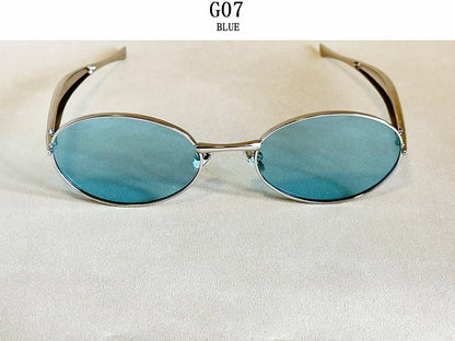 Oval Sunglasses Women Trendy 2025 Luxury Vintage Sunglass Fashion Glasses Dropshipping Lentes De Sol Mujer Lunette Soleil Femme