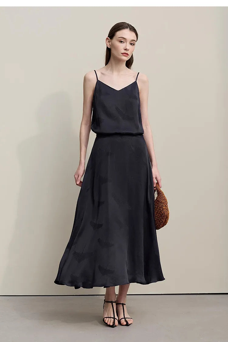 Long Skirts For Women 2026 Spring New Elegant Chinese Style Jacquard Skirt Women's Casual Loose Umbrella Skirt 12651008
