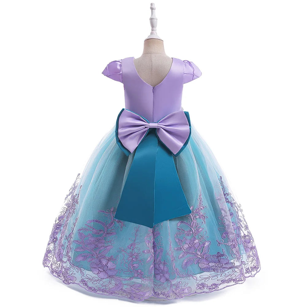 2026 Girls Birthday Mermaid Shell Dress Children Christmas Ball Gown Ariel Costume Halloween Cosplay Princess Siren Robes Dress