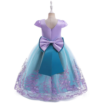 2026 Girls Birthday Mermaid Shell Dress Children Christmas Ball Gown Ariel Costume Halloween Cosplay Princess Siren Robes Dress