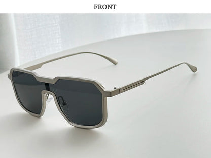 Steampunk Sunglass Men One Pieces Vintage Sunglasses Women New Luxury Fashion Glasses Gafas De Sol Hombre Zonnebril Dropshipping