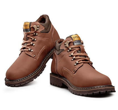 Natural Cow Leather Men’s Women Boots Handmade Retro Winter Autumn Shoes Ankle Snow Boots for Men Top Quality Shoes Dropshipping