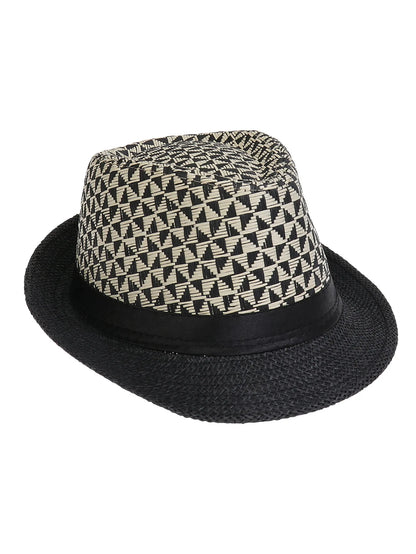 Men's Hat Woven Straw Sunshade Hat Casual Buckle Beach Sun White Wedding Black Belt Fedoras Jazz Hat Panama Cap