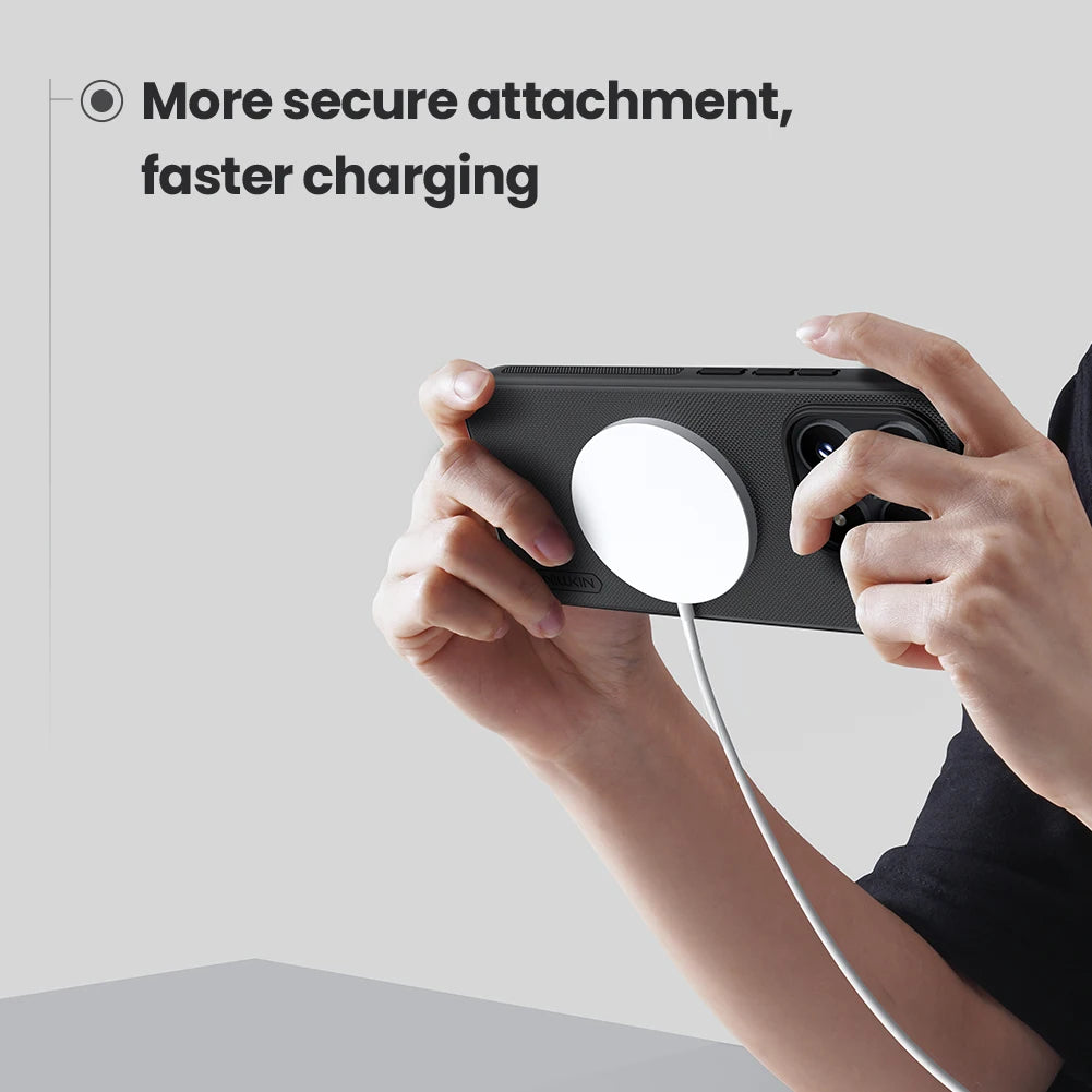 جراب مغناطيسي Nillkin Super Frosted Shield Pro Magsafe بحواف ناعمة رفيع للغاية لهاتف Xiaomi Mi 17 5G
