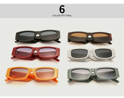 2024 Vintage Luxury Square Sunglasses Women Fashion Letters Sun Glasses Classic Retro Shades Outdoor Travel Male Eyewear UV400