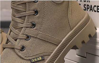 Canvas Ankle Retro Male Shoes Short Barrel Booties High Quality Men's Boots Designer Fashion Cheap Comfortable New Non Slip Y2k