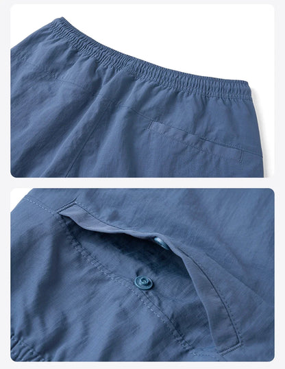 Quick Dry Nylon Shorts Loose Fit 130gsm Lightweight Summer Men's Essential Daily Wear Breathable Beach Shorts For Men