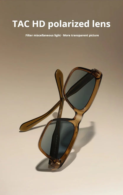 New Retro Square Polarized Men and Women Sunglasses Fashion Trend Big Size Driving Travel UV Protective Glasses