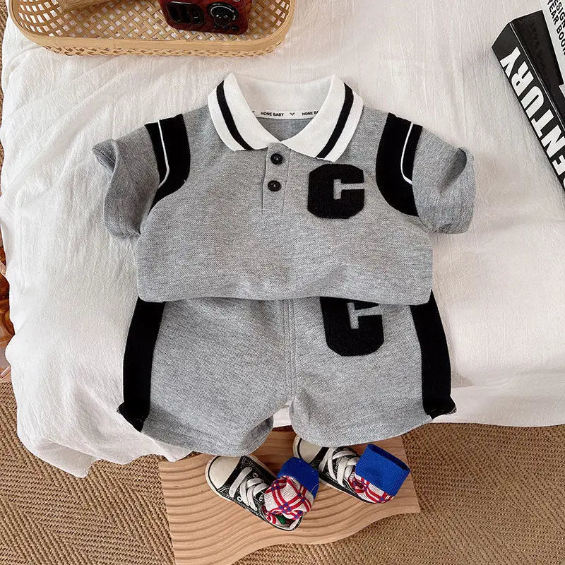 New Summer Baby Girl Clothes Suit Children Boys Fashion T-Shirt Shorts 2Pcs/Sets Toddler Casual Cotton Costume Kids Tracksuits