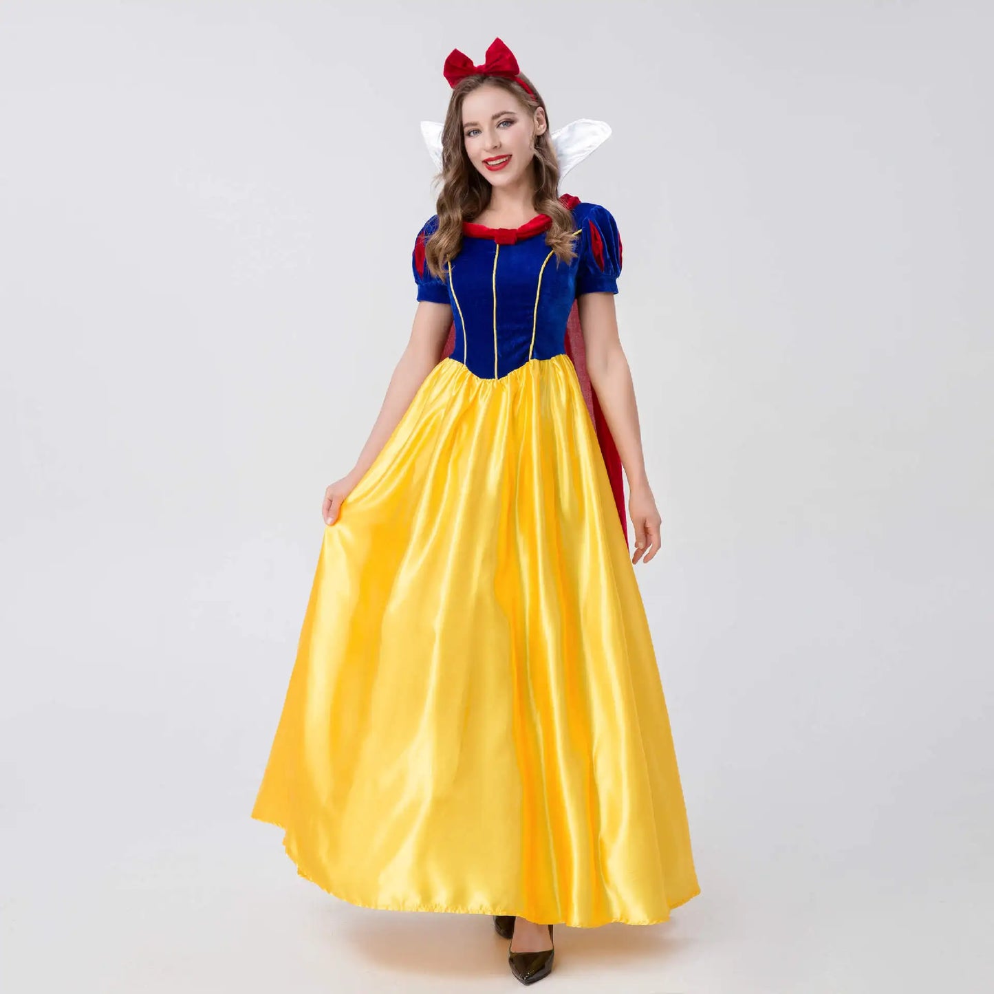 Adult Cosplay Dress Snow White Girl Princess Dress Women Adult Cartoon Princess Snow White Halloween Party Costume