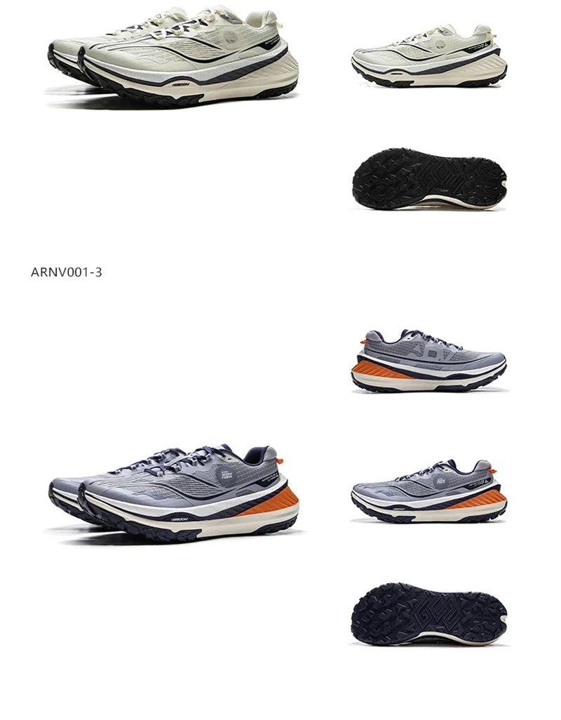 Men's DI LU V2 Trail Running Shoes Long Distance BOOM Cushion LiNing Wearable Anti-Slip Sneakers ARNV001