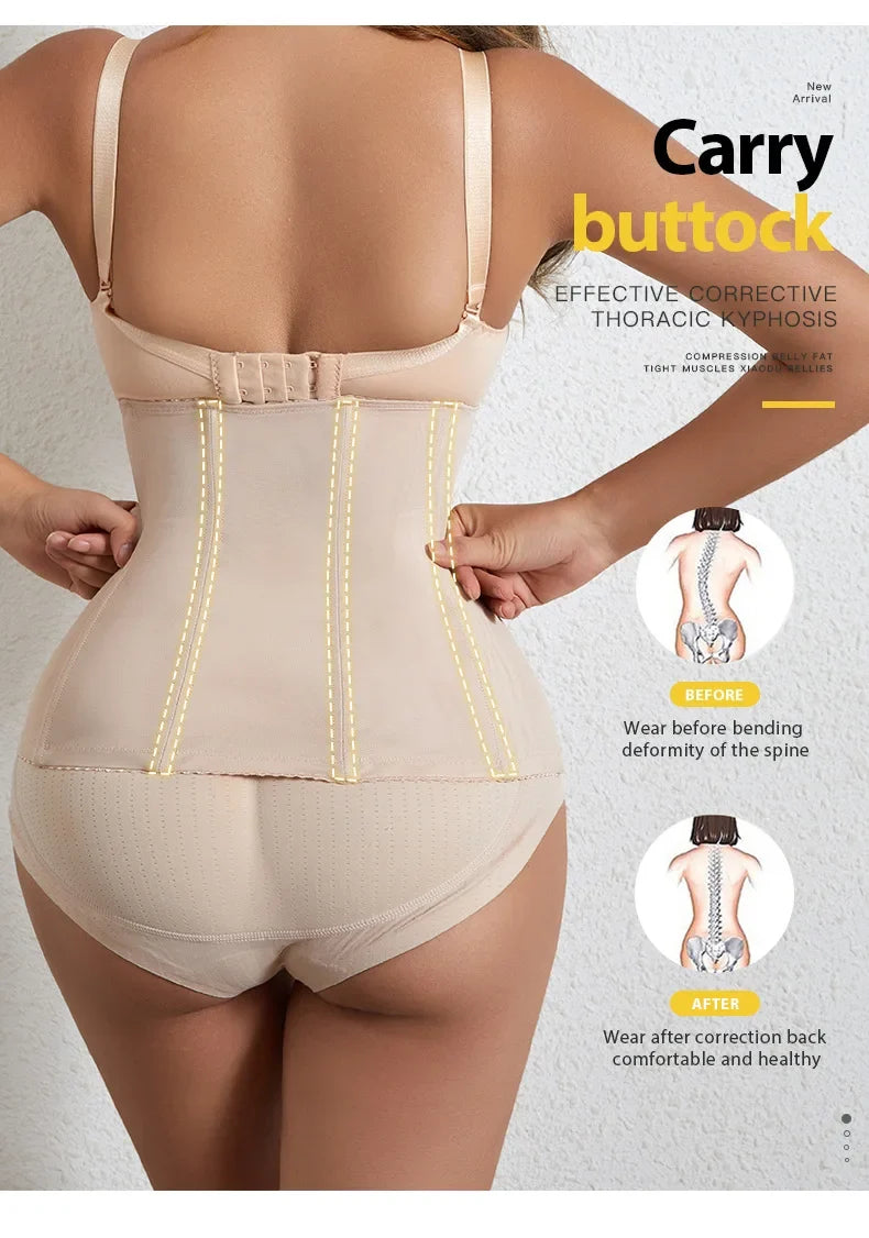 Hot Women Slimming Waist Trainer Belt Shapewear Tummy Control Belly Cincher Body Shaper Fat Compression Girdles Faja Firm Corset