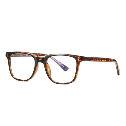 Men's Square Classic Eyeglass Frames Myopia Hyperopia Anti-Blue Light Reading Glasses Customizable Prescription PFD2082