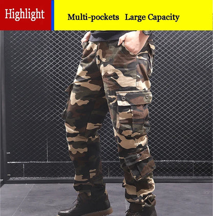 Men's Cargo Pants Men Camouflage Sweatpants Amazon Joggers  Sports Joggers Loose Fit Streetwear Male Hiking Pants