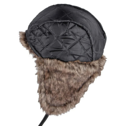 Russian Hat Unisex Thick Warm Winter Fur Hat for Men Women Windproof Leather Hat Male Female Snow Ski Trapper Earflap Cap