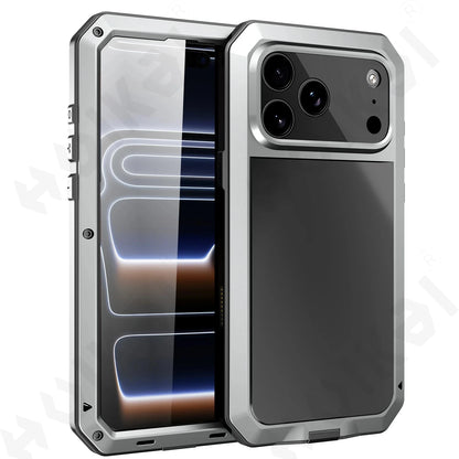 Case For iPhone 17 16 15 14 13 12 11 Pro Max XS XR 8 Plus SE Metal Heavy Duty 360 Full Body Shockproof Armour Protective Cover