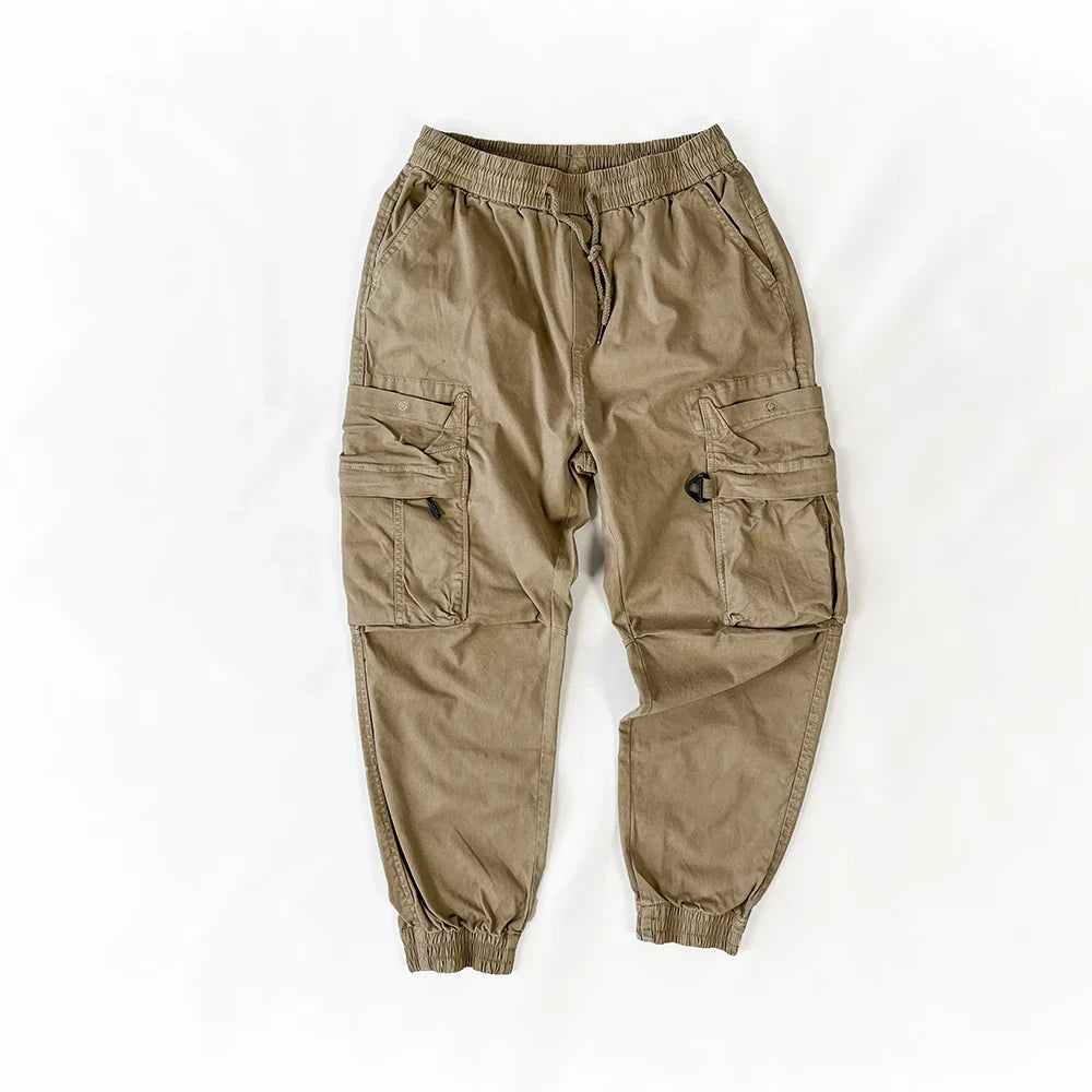 American Vintage Functional Cargo Pants Men Clothing High Quality Khaki Casual Jogging Pants Harajuku Tactical Joggers Trousers