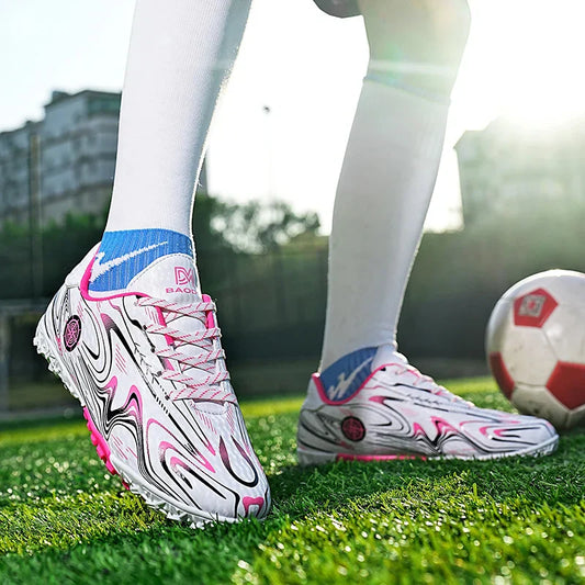 Men's football shoes with stud pattern for men, women, children, boys, teenagers, sports sneakers, outdoor training shoes