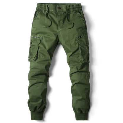 2025 New Spring Men's Cotton Cargo Pants Clothing Autumn Casual Fashion Elastic Waist Quality Pantalones Tipo Cargo Pants Men
