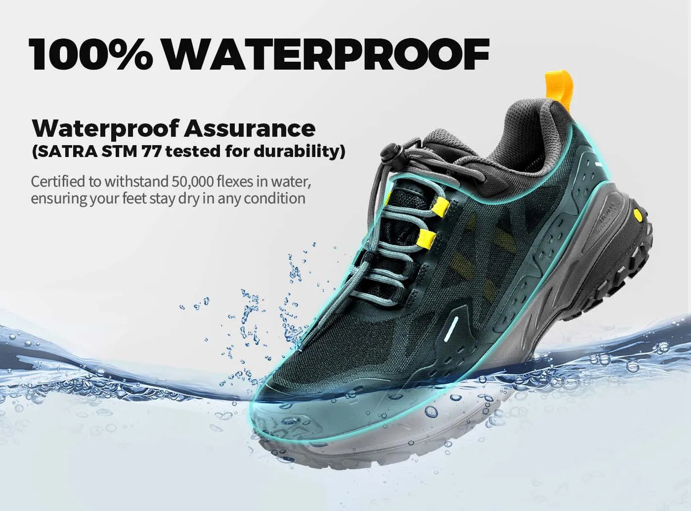 Men's Hiking Shoes Extra Wide Toe Waterproof Low-top Climbing Shoes Non-slip Sports Sneakers  for Men Wear-resistant